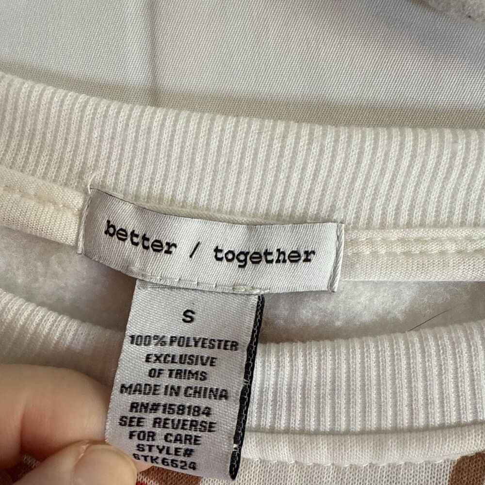 better together Gingerbread Man Sweatshirt Size Small Preowned - Picture 4 of 15
